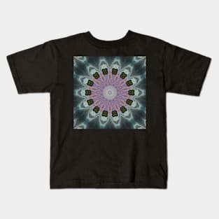 Abstract Sci-fi bio-tech Kaleidoscope pattern (Seamless) 23 Kids T-Shirt